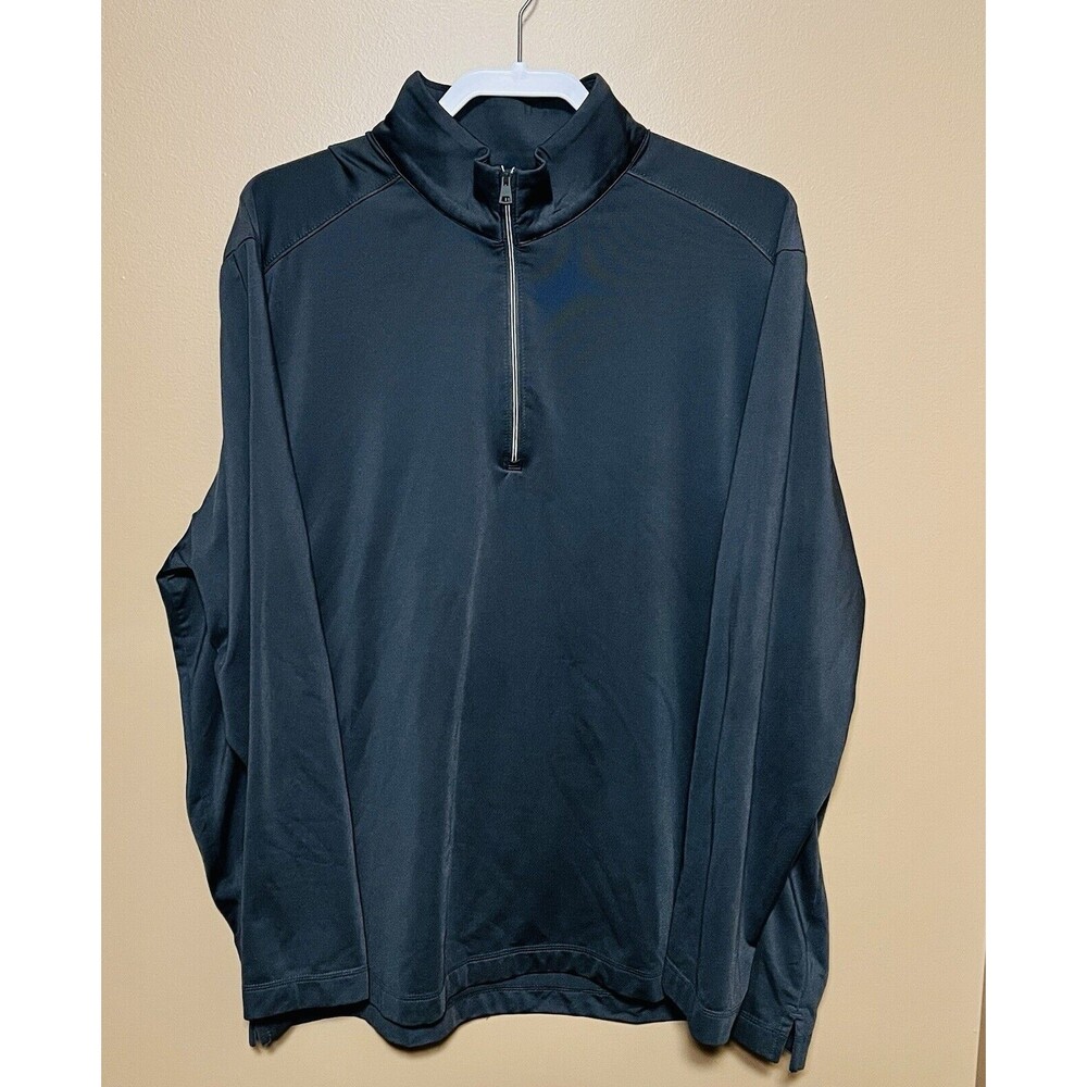Mens Norman Pullover Q Zip 1/4 Pullover Long Sleeve Stretch Golf Layer XXL 2XL
